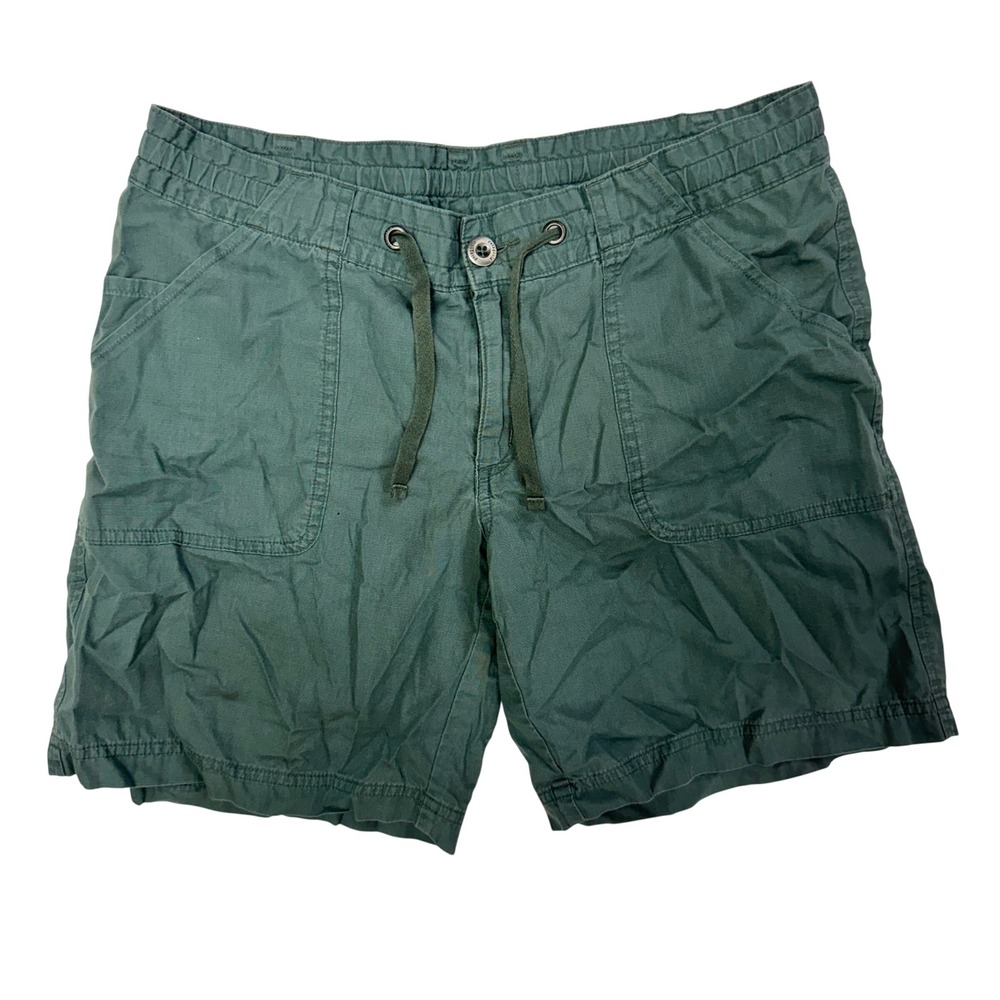 Patagonia Lanyard Shorts Womens 6 Green Organic Cotton Hiking